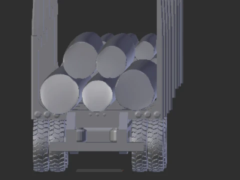 Trailer transport timber 3D Print Model
