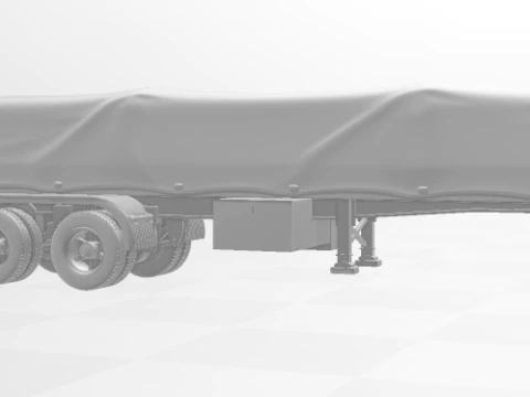1-64 Trailer flatbed closed 3D Print Model