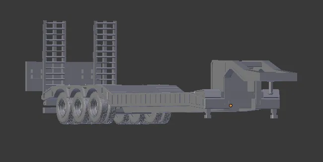1-64 lowboy transport 3D Print Model .c4d .max .obj .3ds .fbx .stl .blend