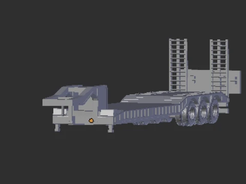 1-64 lowboy transport 3D Print Model