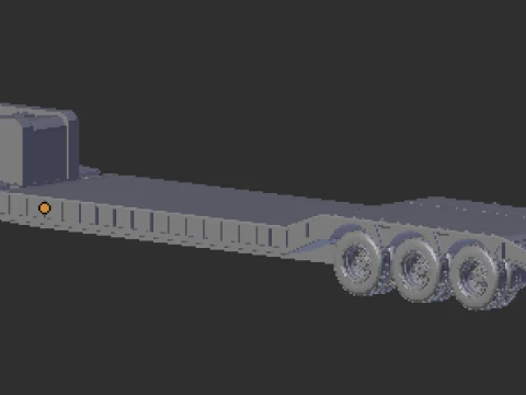 1-64 lowboy transport 3D Print Model