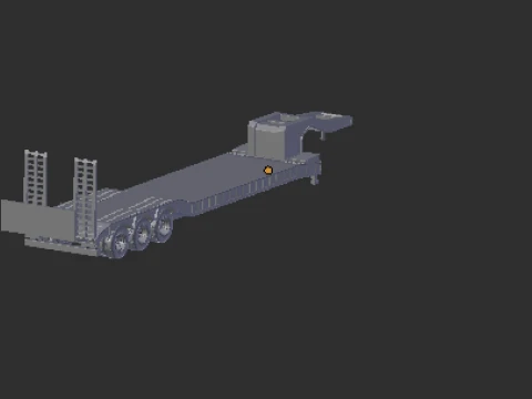1-64 lowboy transport 3D Print Model