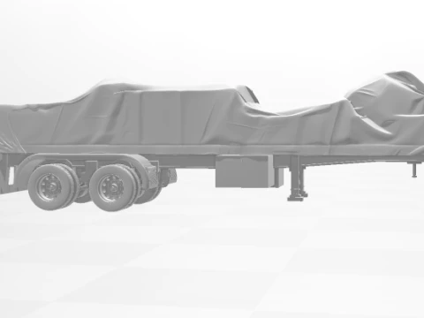 1-64 lowboy transport 3D Print Model
