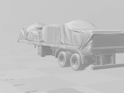 1-64 lowboy transport 3D Print Model