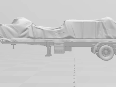 1-64 lowboy transport 3D Print Model
