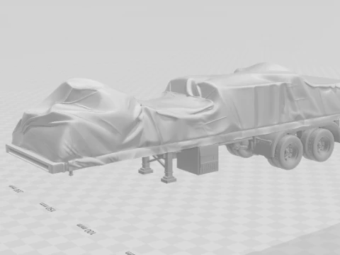 1-64 lowboy transport 3D Print Model