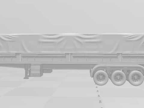 Trailer euro truck 3D Print Model