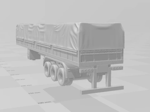 Trailer euro truck 3D Print Model