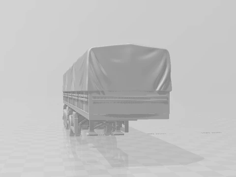 Trailer brazil grain closed 3D Print Model