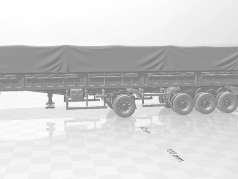 Trailer brazil grain closed 3D Print Model