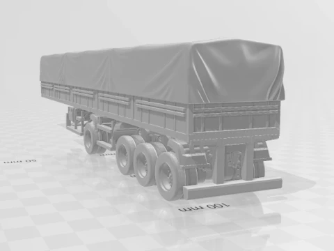 Trailer brazil grain closed 3D Print Model