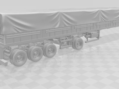 Trailer brazil grain closed 3D Print Model