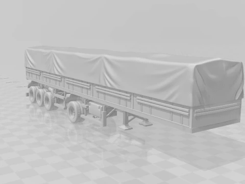Trailer brazil grain closed 3D Print Model