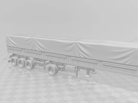 Trailer brazil grain closed 3D Print Model