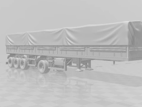Trailer brazil grain closed 3D Print Model