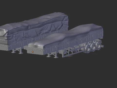 Trailer brazil grain closed 3D Print Model