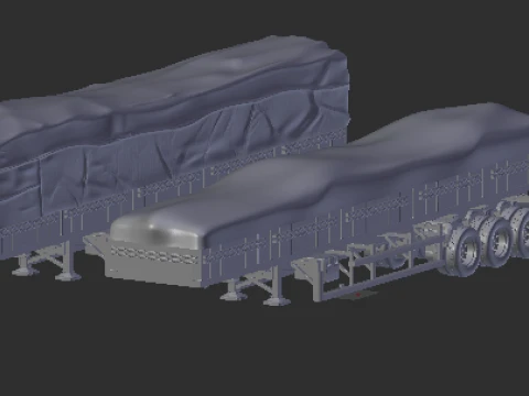 Trailer brazil grain closed 3D Print Model