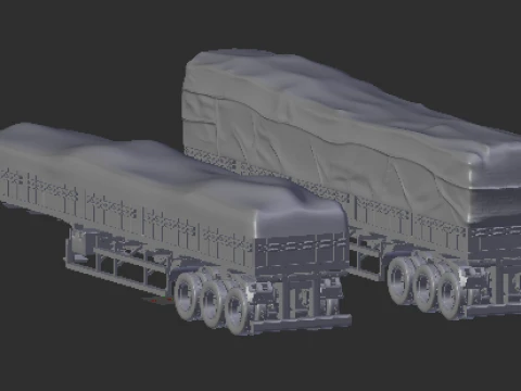 Trailer brazil grain closed 3D Print Model