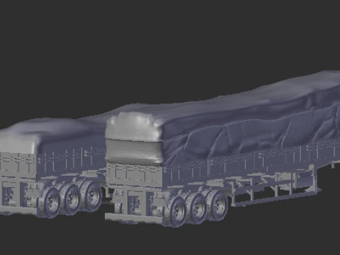 Trailer brazil grain closed 3D Print Model