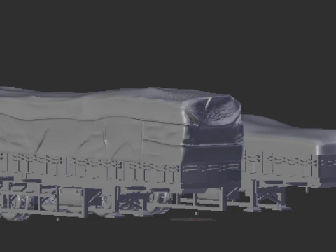 Trailer brazil grain closed 3D Print Model