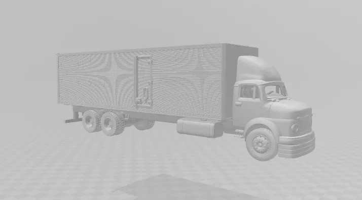 Mercedes 1113 box 3D Print Model .c4d .max .obj .3ds .fbx .stl .blend 