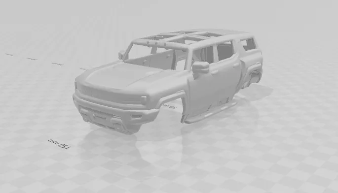 Gmc hummer 3D Print Model .c4d .max .obj .3ds .fbx .stl .blend 
