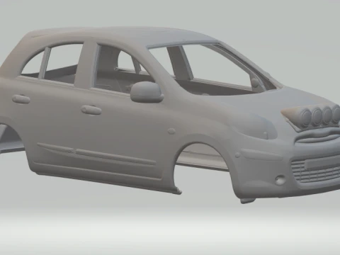 Nissan march 3D Print Model