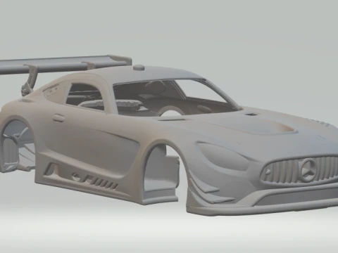 メルセデスAMG GT3 3Dプリントモデル