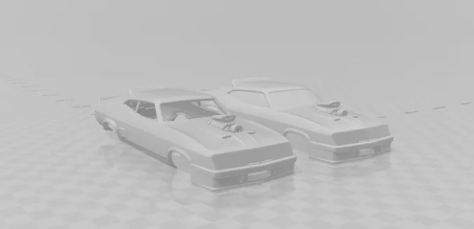 Falcon XB GT V8 Interceptor 3D Print Model .c4d .max .obj .3ds .fbx .stl .blend