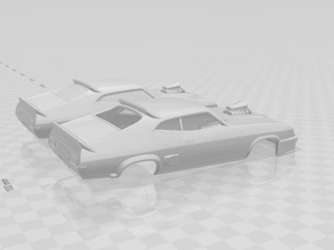 Falcon XB GT V8 Interceptor 3D Print Model