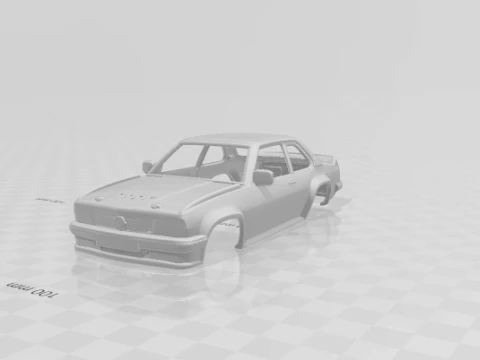 Opel Ascona-rally 3D printmodel