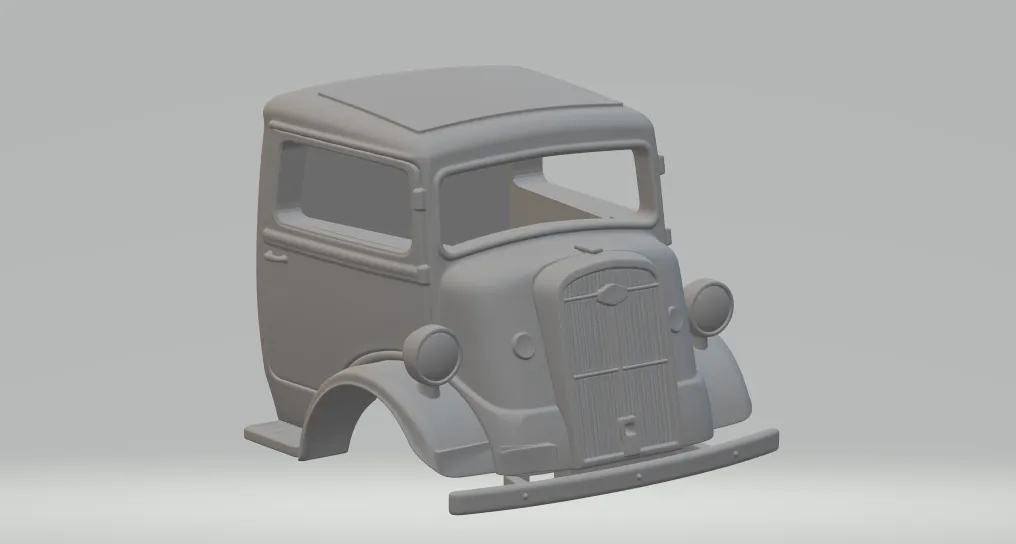 Thames cabin 3D Print Model .c4d .max .obj .3ds .fbx .stl .blend