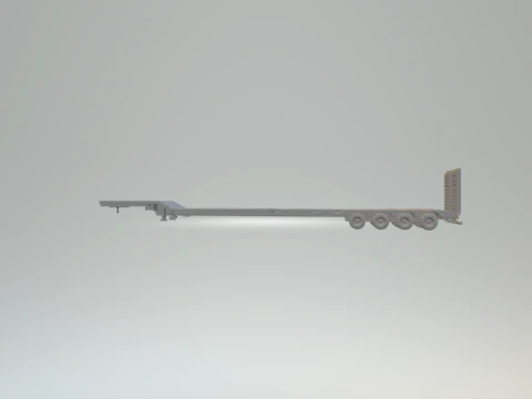 1-64 Lowboy Trailer 3D Print Model