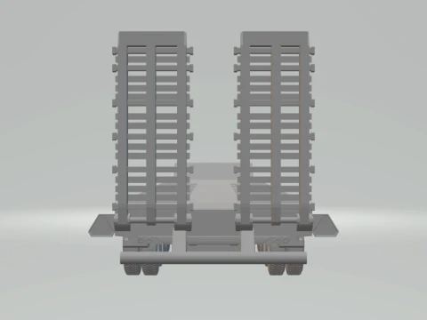 1-64 Lowboy Trailer 3D Print Model