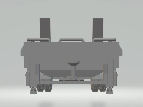 1-64 Lowboy Trailer 3D Print Model