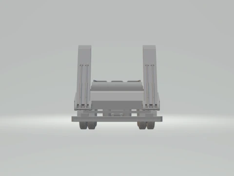 1-64 Lowboy Trailer 3D Print Model