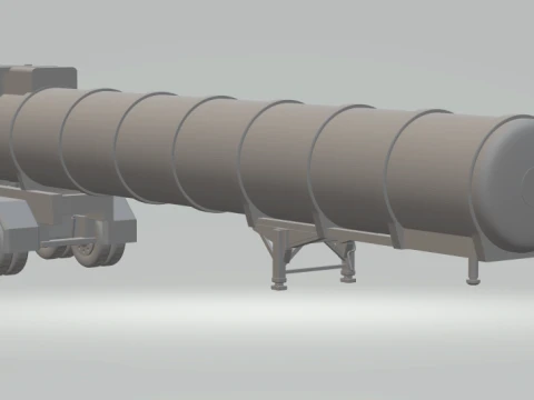 1-64 Lowboy Trailer euro 3D Print Model