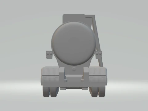 1-64 Chemical Liquid Tanker Trailer 3D Print Model