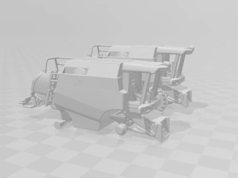 1-64 colheitadeira Modelo de Impressão 3D