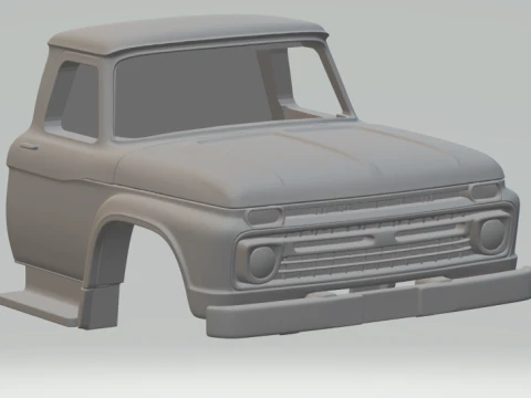 1-87 f-series cabin 3D Print Model
