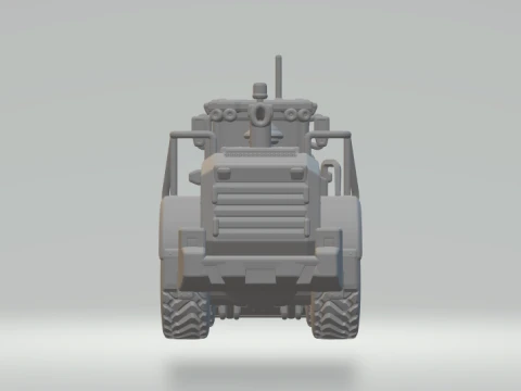 1-64 Scale Backhoe Loader 3D Print Model