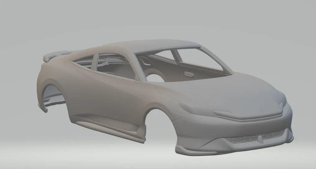 Honda prelude 3D Print Model .c4d .max .obj .3ds .fbx .stl .blend 