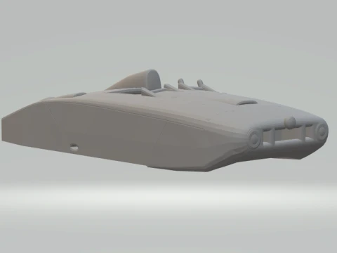 Le Monstre V8 Jet Cadillac 3D Print Model