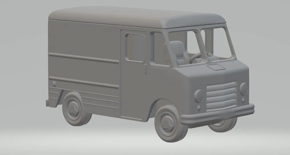 Chevrolet step van 3D Print Model .c4d .max .obj .3ds .fbx .stl .blend 