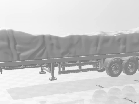 Trailer flatbed euro 3D Print Model