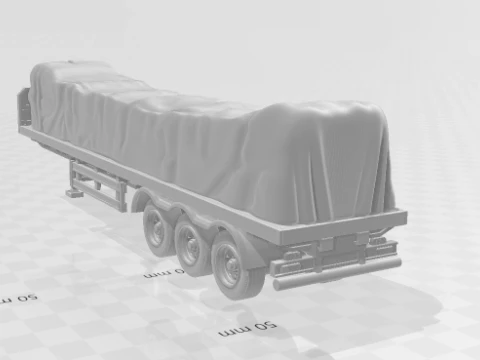 Trailer flatbed euro 3D Print Model