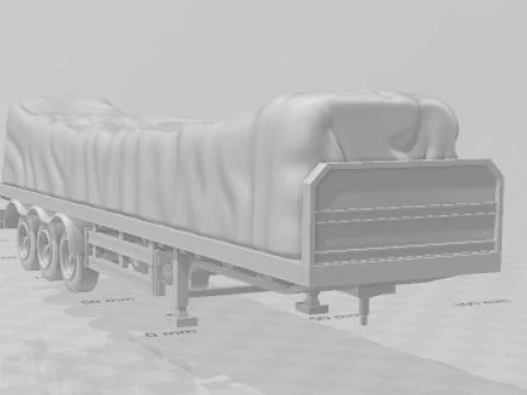 Trailer flatbed euro 3D Print Model