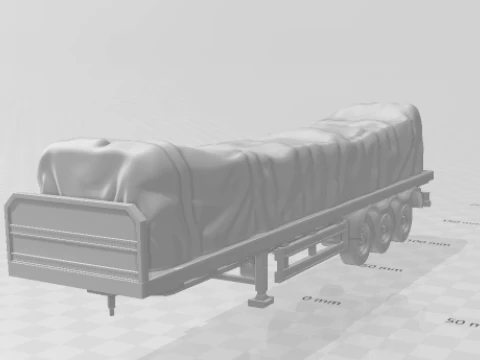 Trailer flatbed euro 3D Print Model