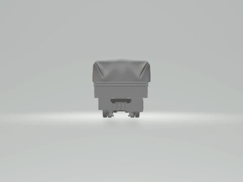 Trailer flatbed south 3D Print Model