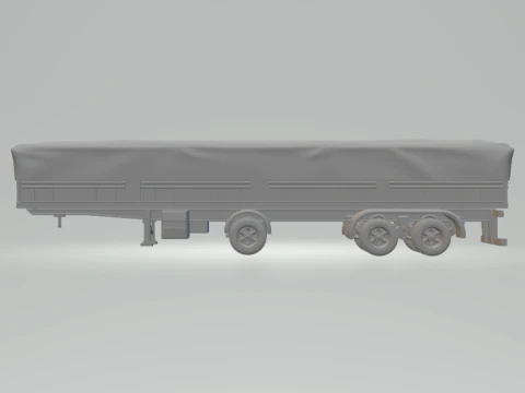 Trailer flatbed south 3D Print Model